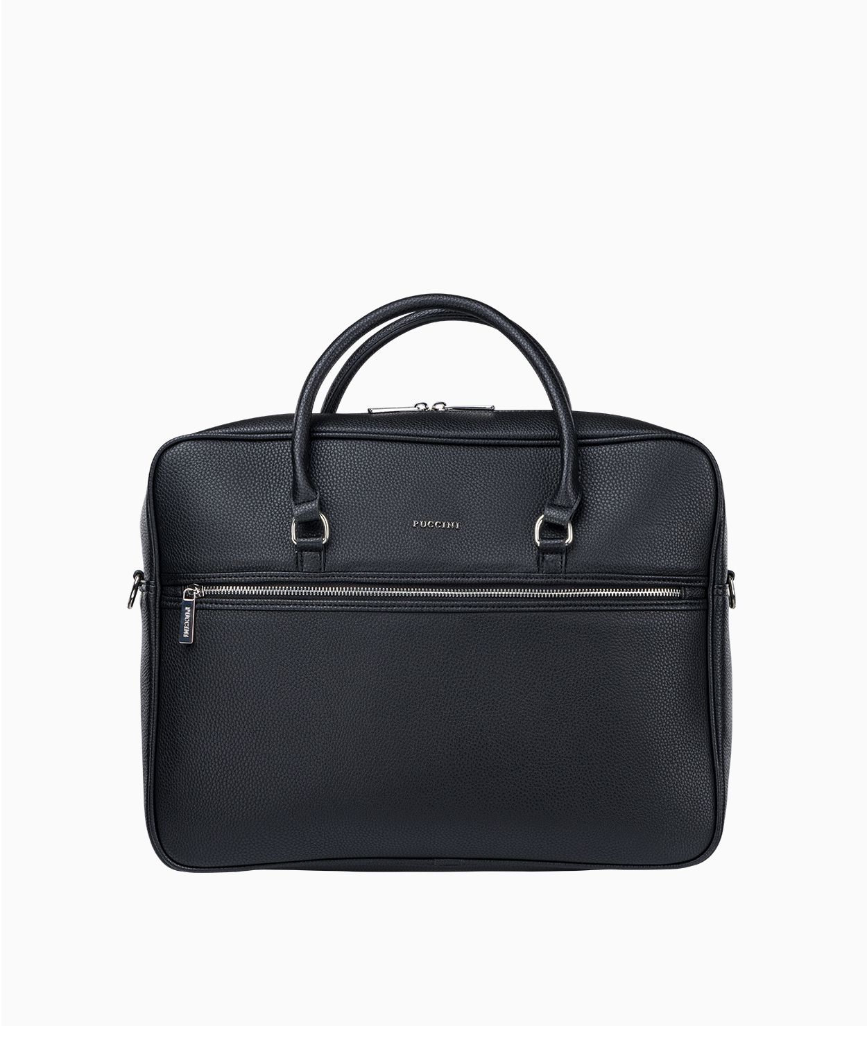 Czarna męska torba na laptopa 15 cali typu aktówka