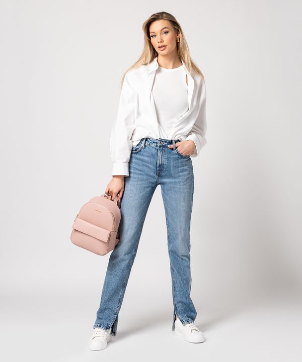 Elegancki plecak damski różowy