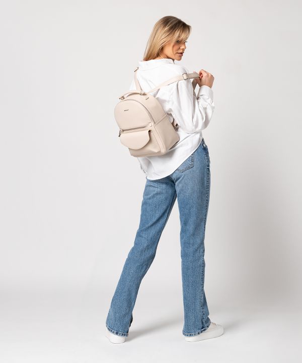 Duży plecak damski beżowy