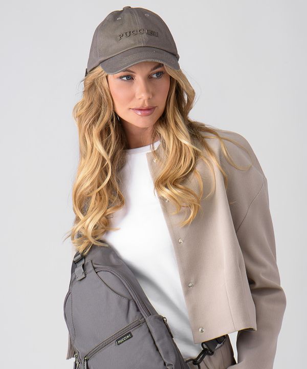 Czapka z daszkiem - taupe