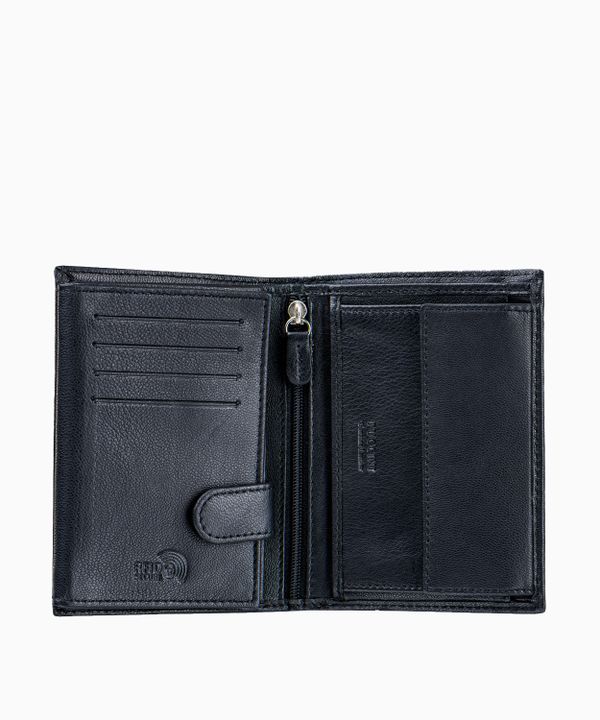 Skórzany portfel męski z dużą ilością kieszeni