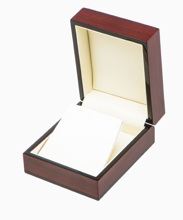 Eleganckie pudełko na biżuterię brązowe