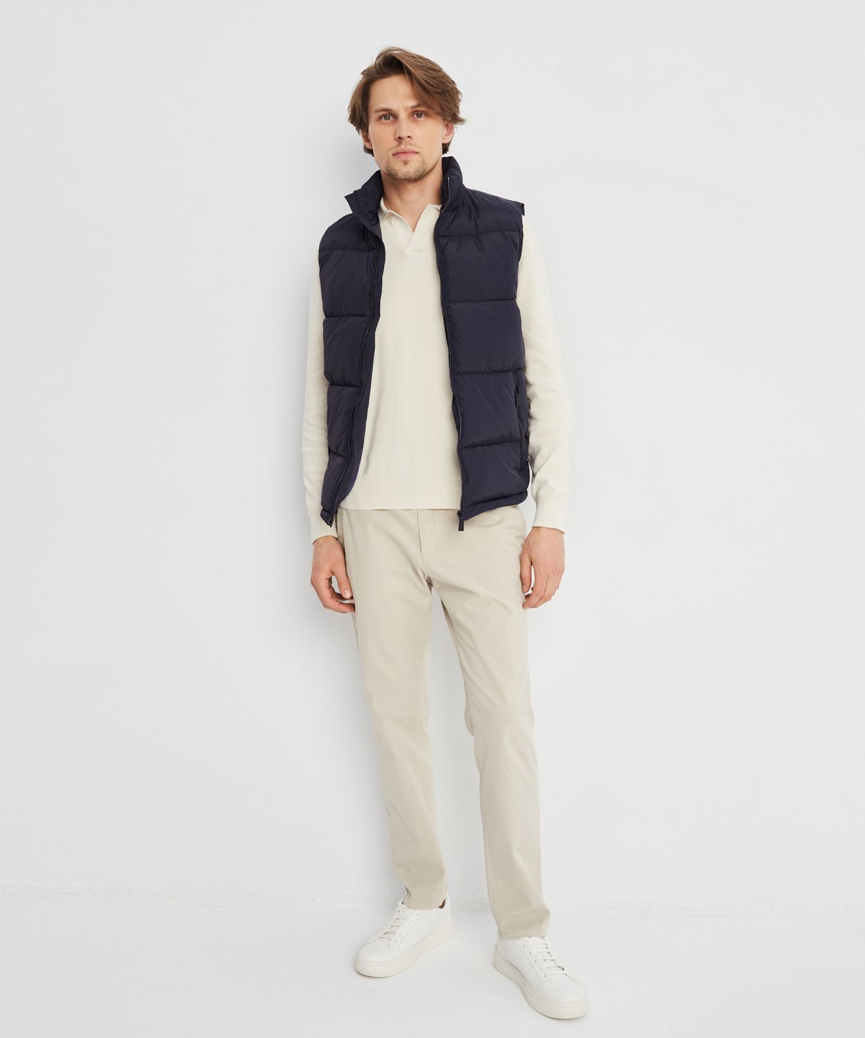 Pikowana kamizelka granatowa rozmiar XL