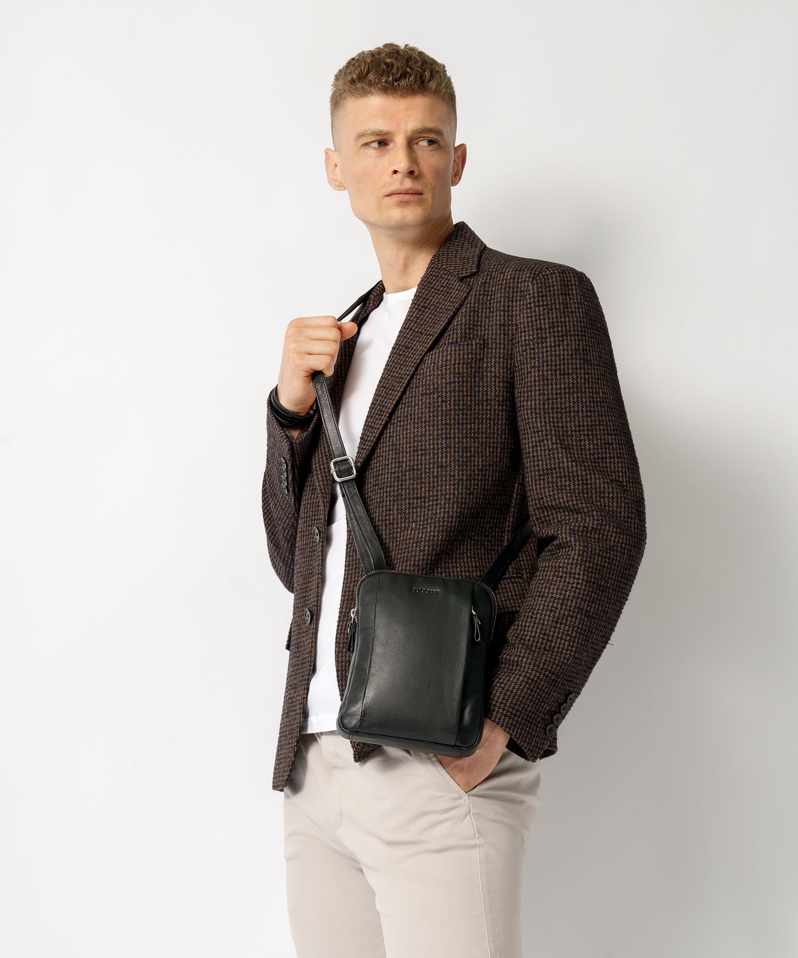 Torba męska skórzana crossbody 