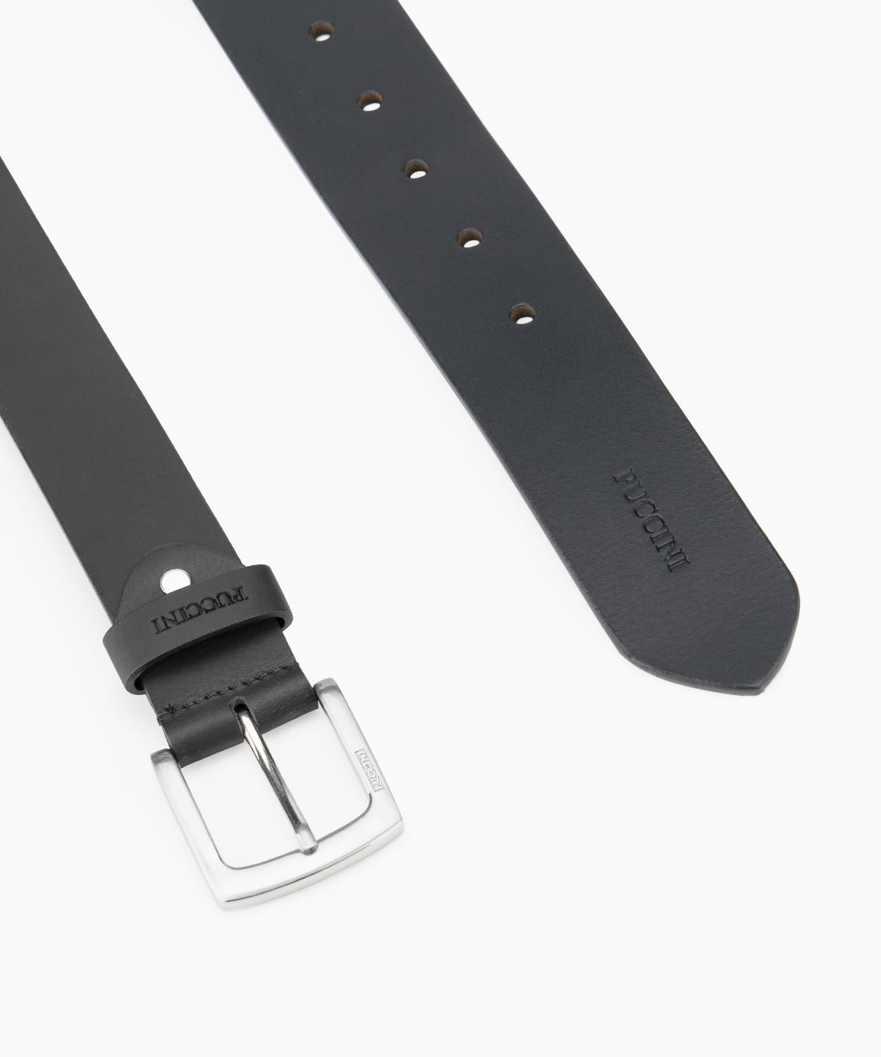 Skórzany pasek męski czarny