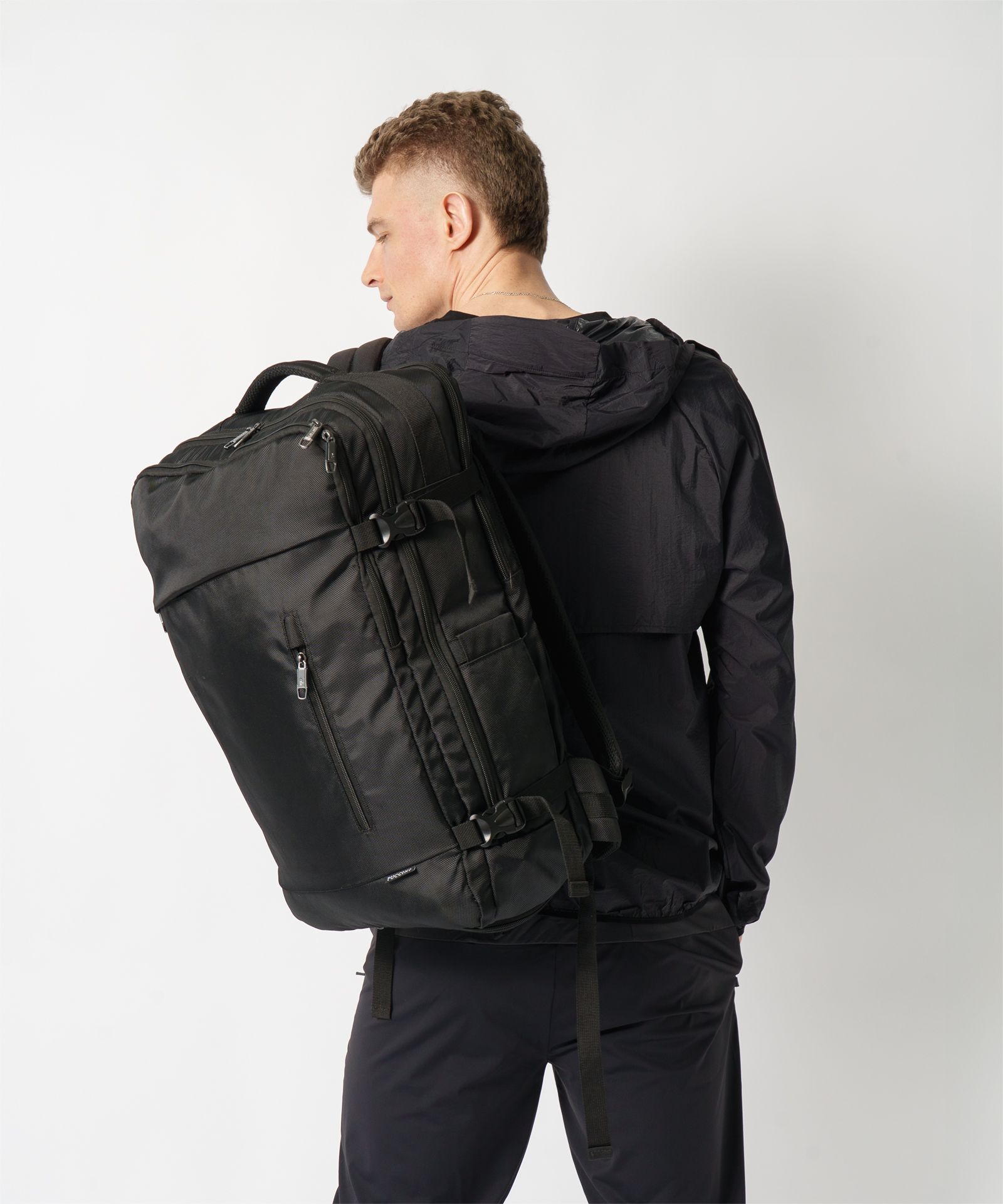 Duży Plecak Podróżny Kabinowy Do Samolotu Czarny