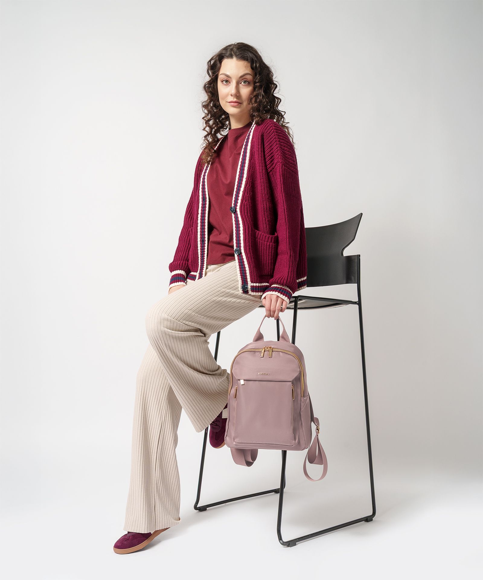 Miejski plecak damski różowy