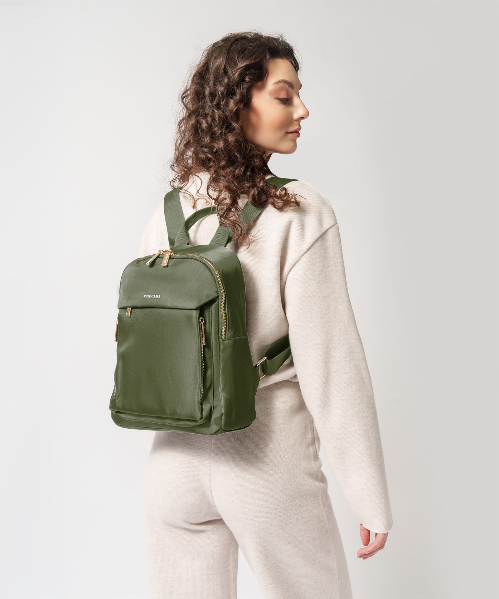 Miejski plecak damski zielony