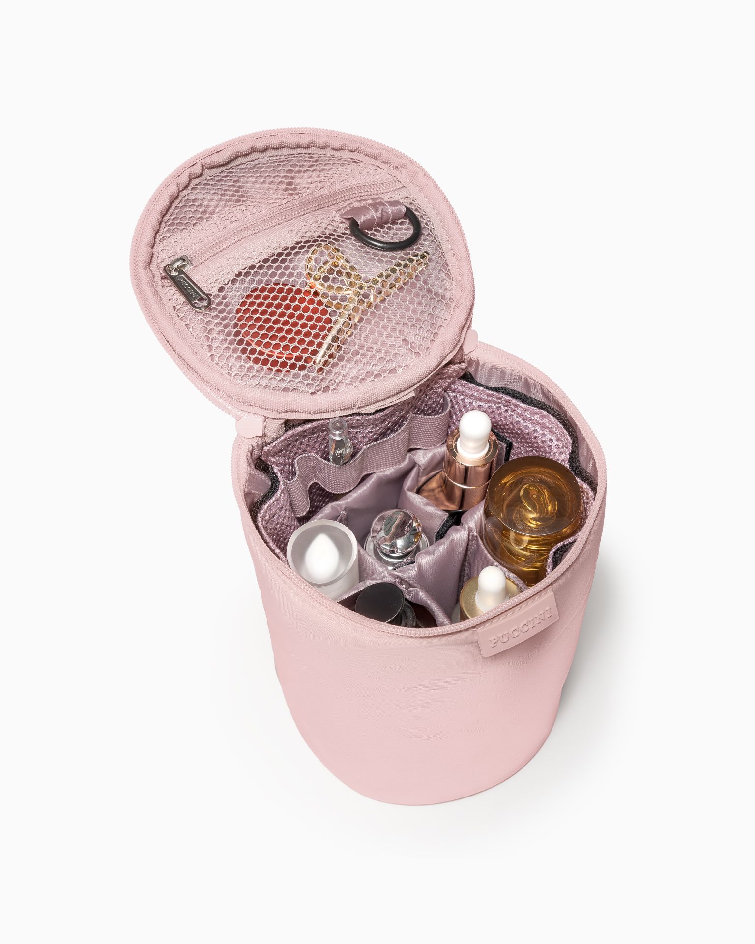 Kosmetyczka damska tuba duża różowa