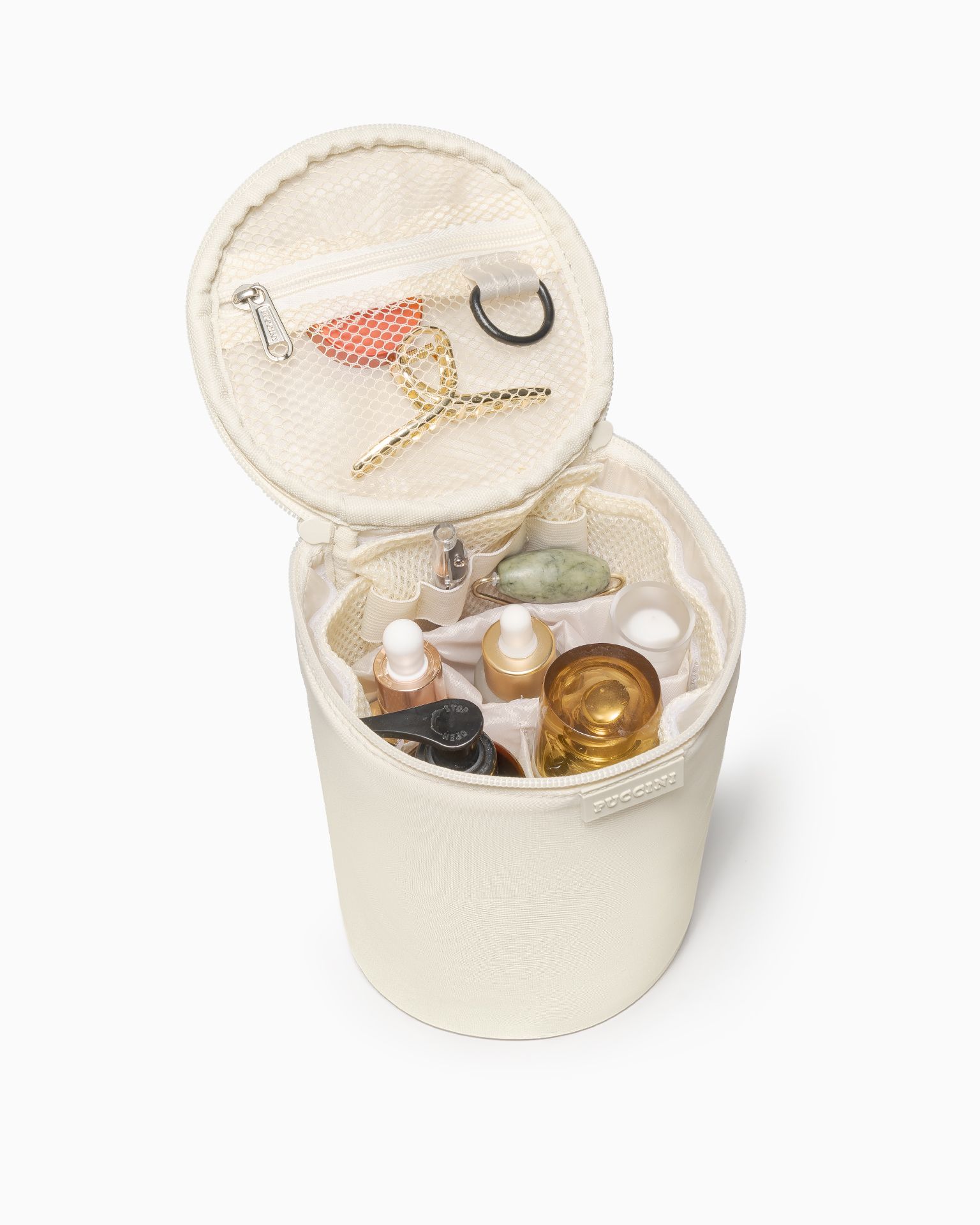 Kosmetyczka damska tuba duża beżowa