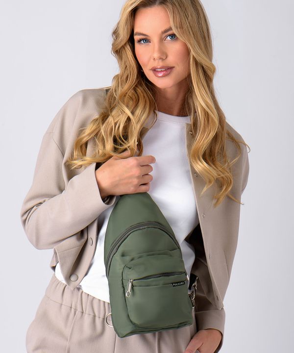 Plecak na jedno ramię Sling Bag - ciemnozielony