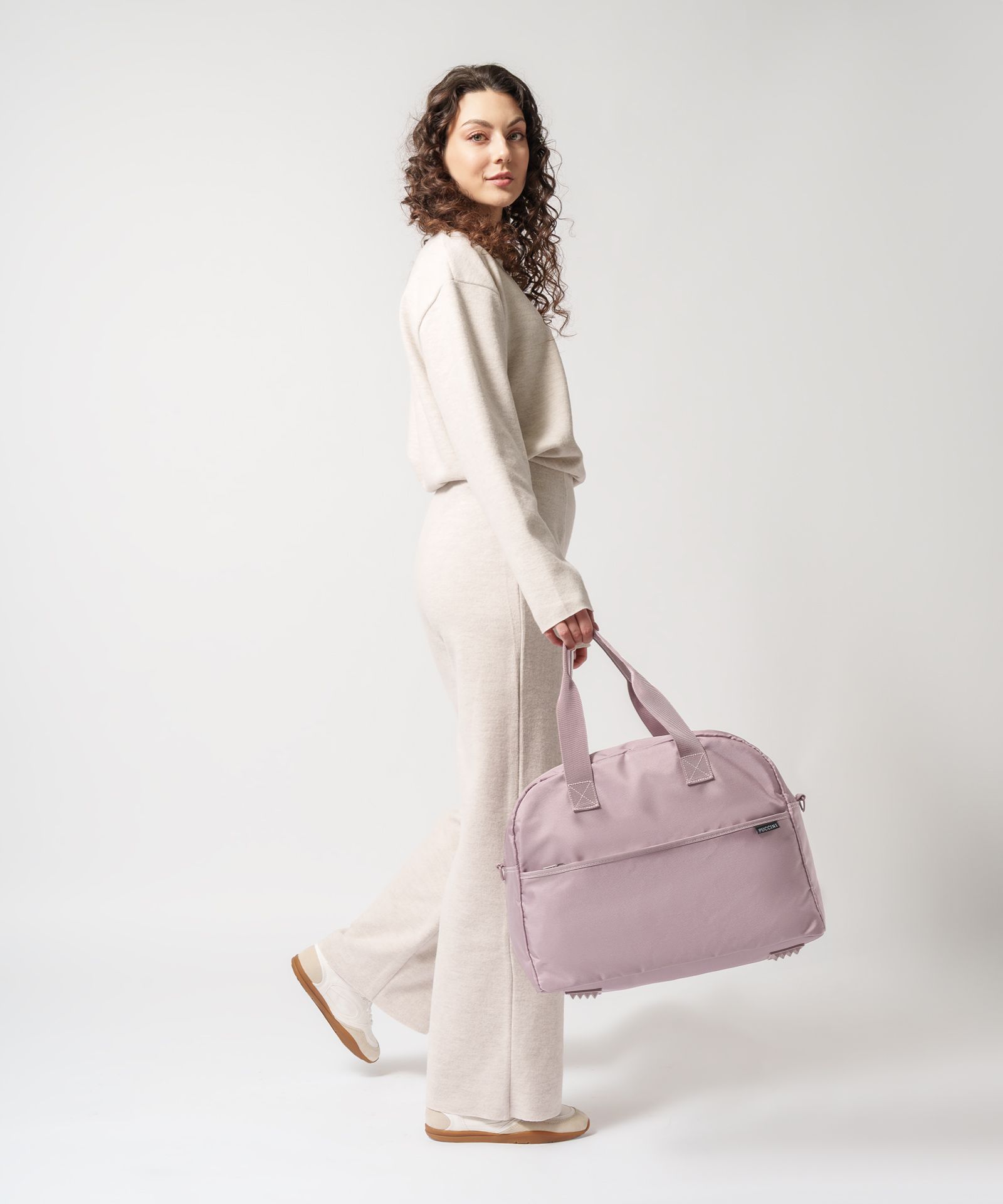 Torba podróżna do samolotu różowa