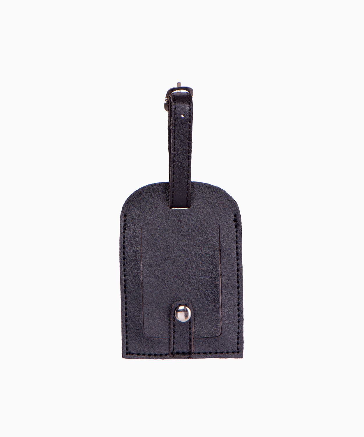 Identyfikator ze skóry ekologicznej czarny