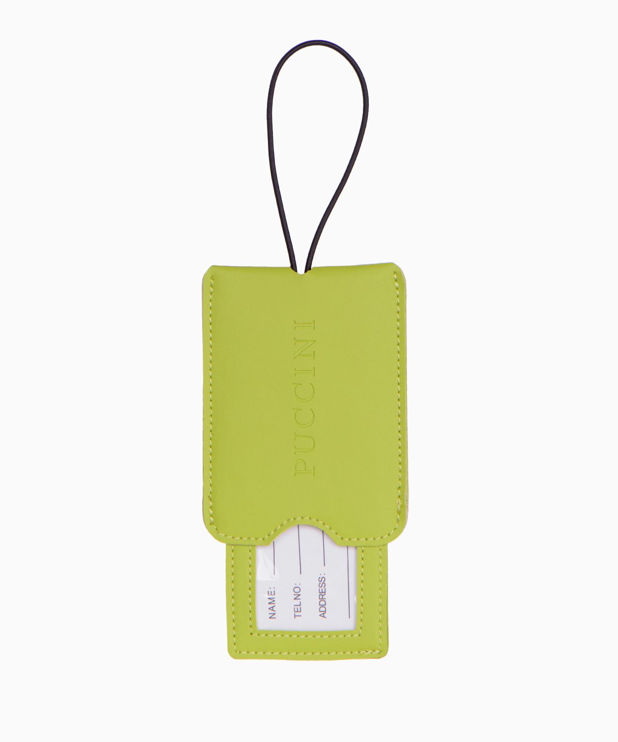 Identyfikator do bagażu limonkowy 