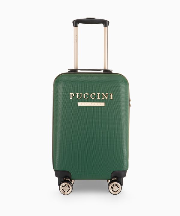 Walizka kabinowa z ABS-u na kółkach butelkowa zieleń