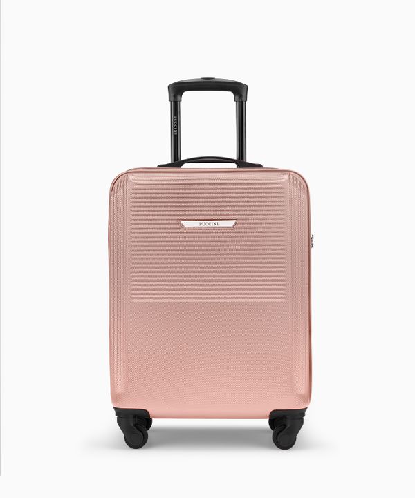 Walizka kabinowa z ABS rose gold