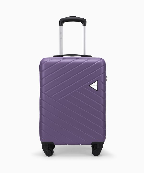 Walizka kabinowa na kółkach fioletowa