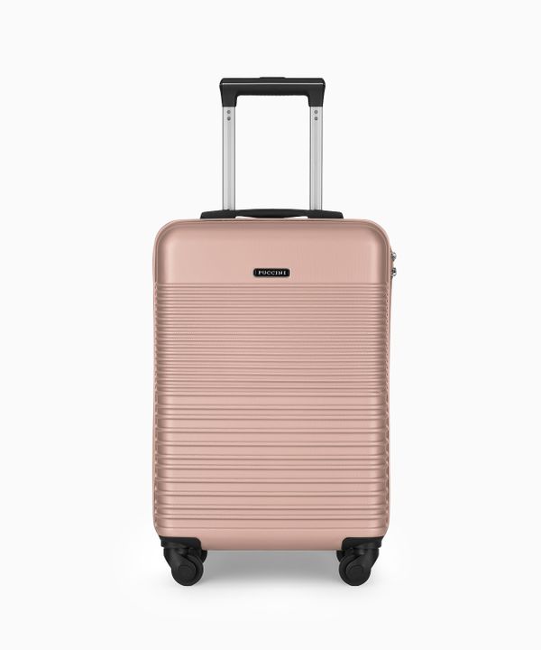 Walizka kabinowa na 4 kółkach różowa