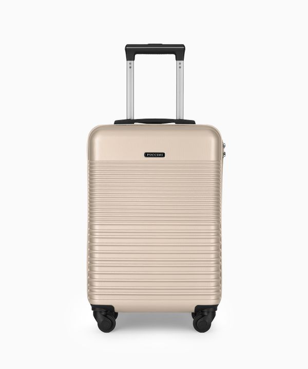 Walizka kabinowa na 4 kółkach beżowa
