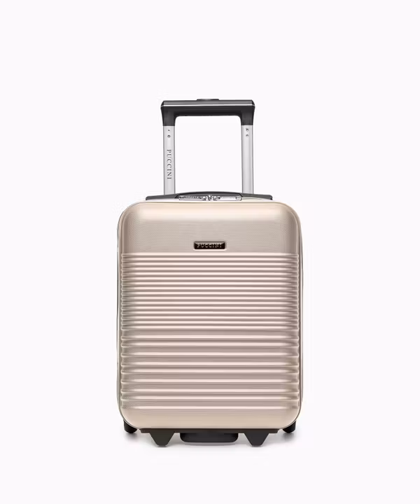 Walizka kabinowa mini na 2 kółkach beżowa