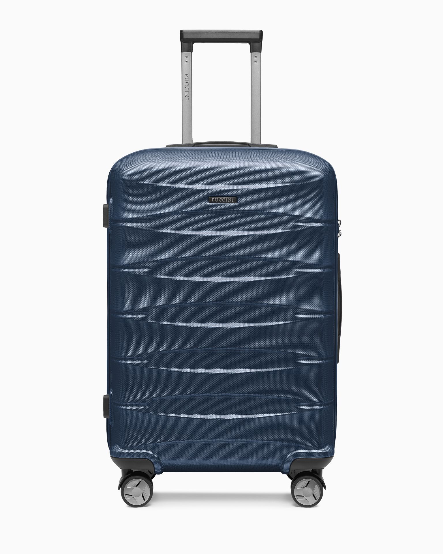 Walizka średnia z ABS twarda granatowa