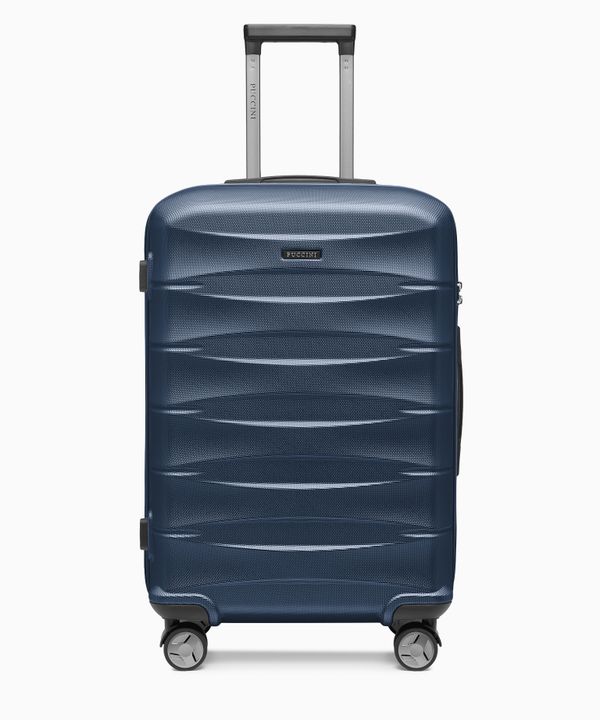 Walizka średnia z ABS twarda granatowa