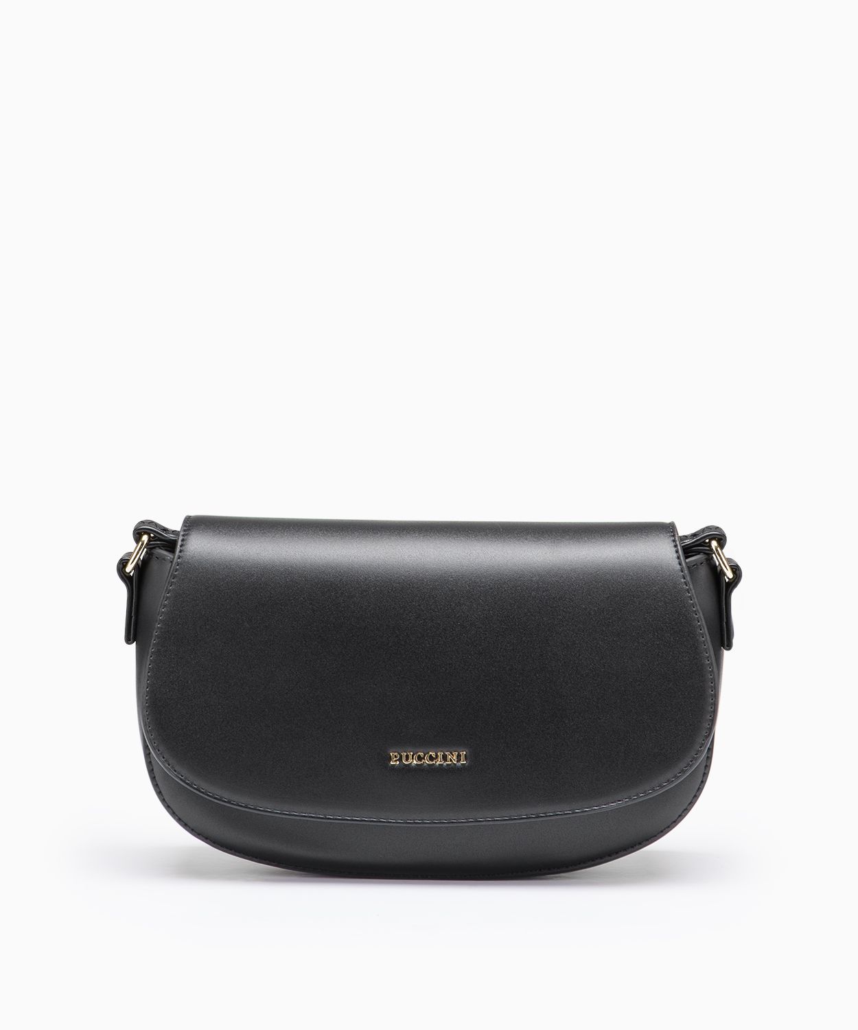 Torebka bagietka crossbody czarna - Sklep Puccini