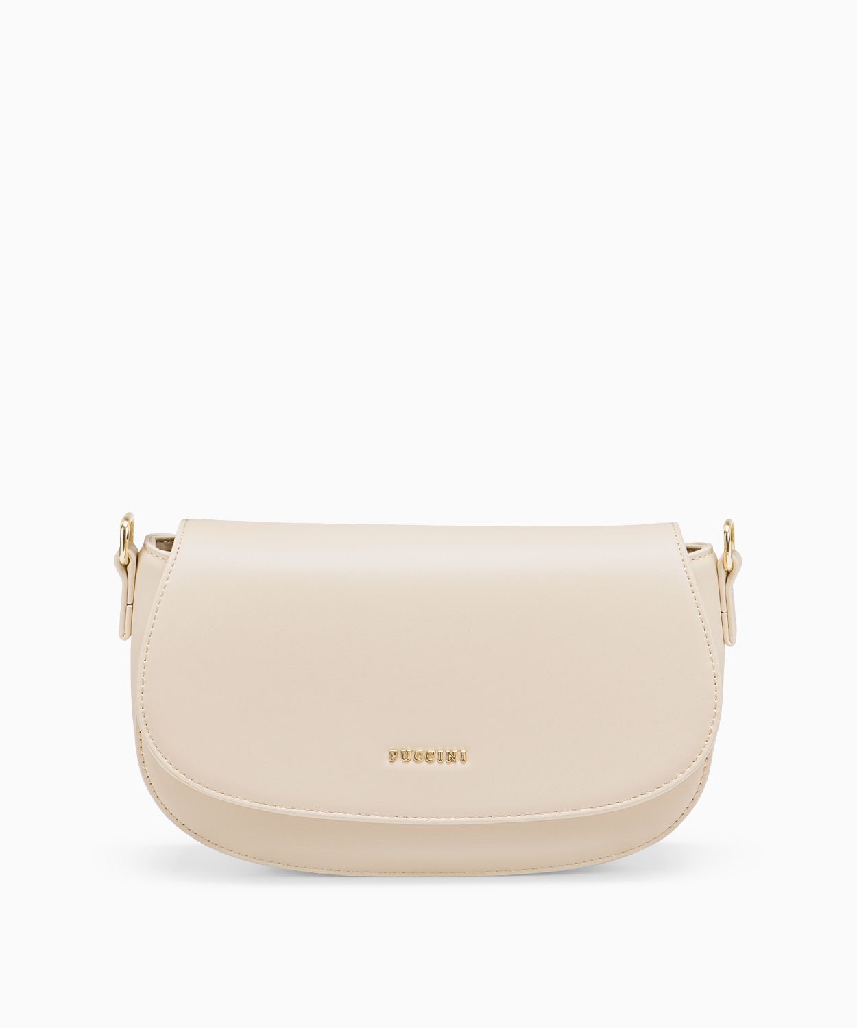 Torebka bagietka crossbody beżowa