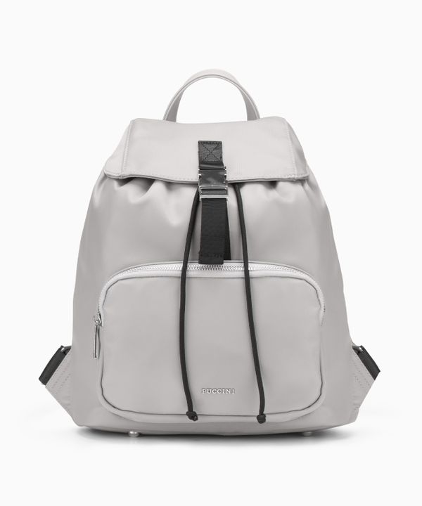 Plecak damski srebrny