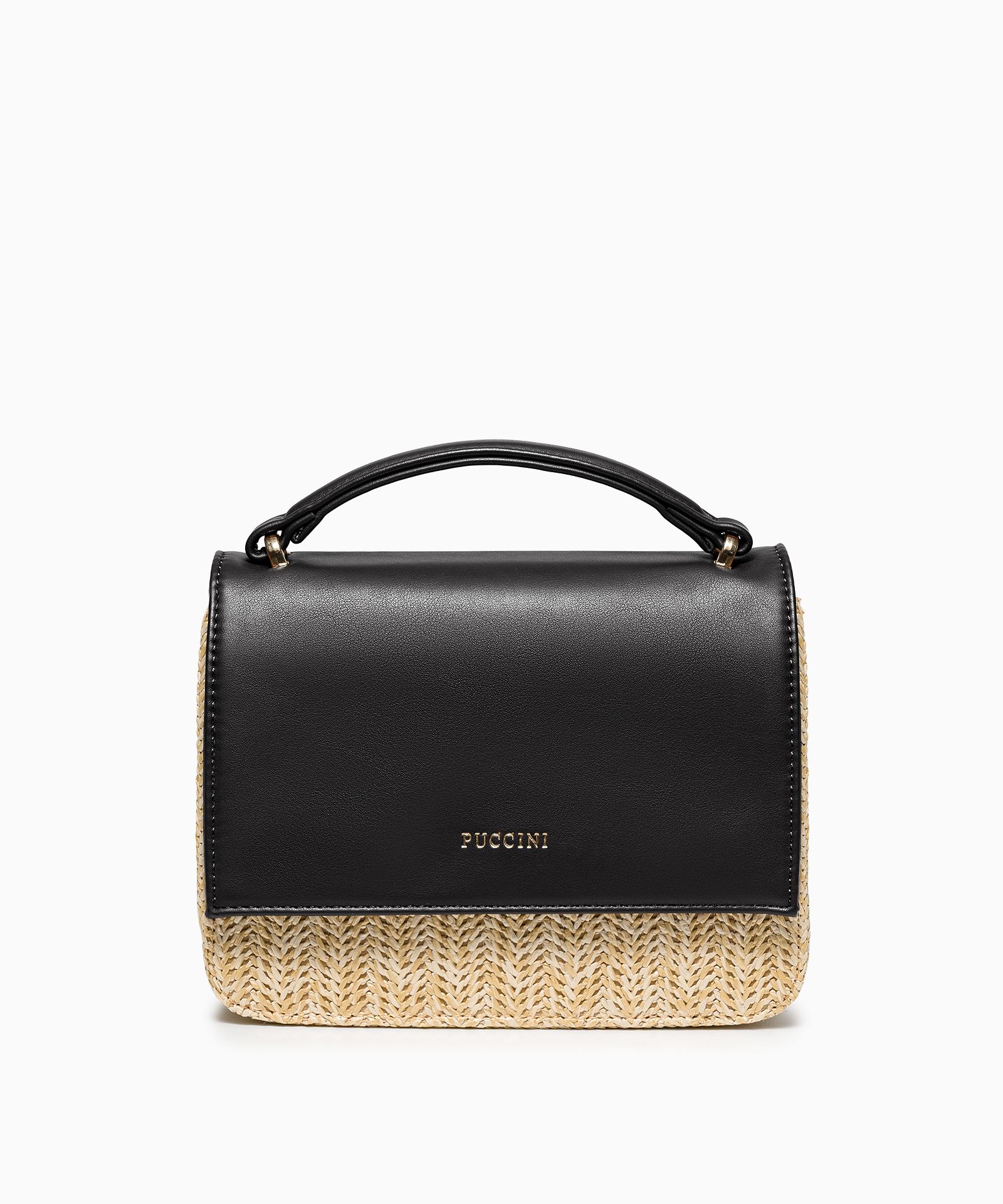 Torebka damska typu koszyk mała czarna