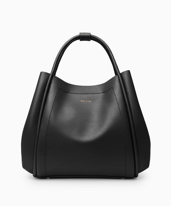 Torebka damska typu worek czarna