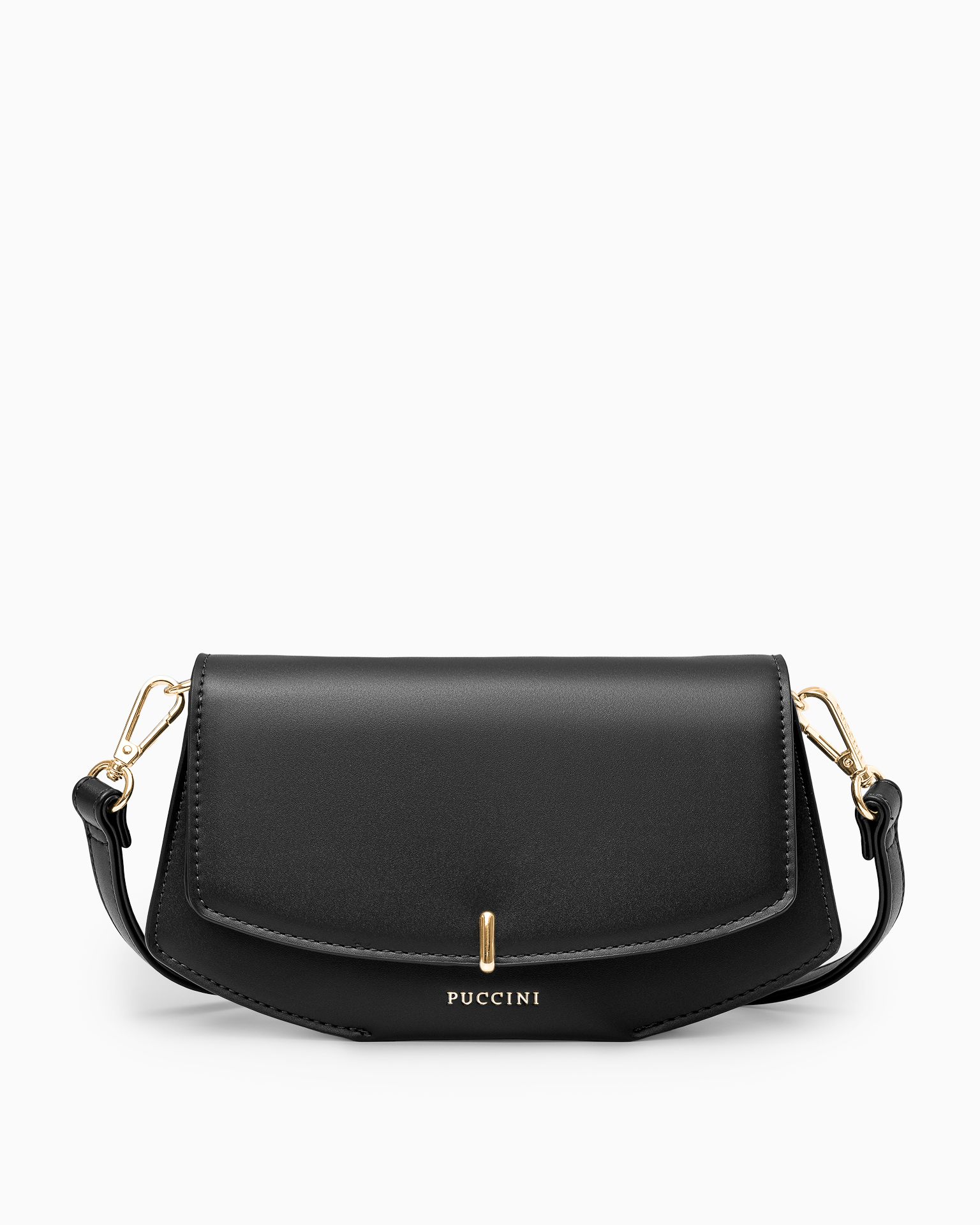 Torebka damska z przegrodami mała czarna