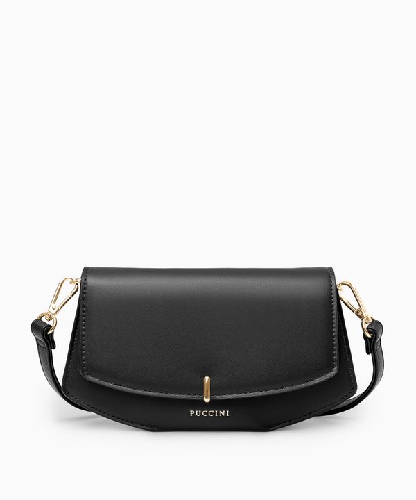 Torebka damska z przegrodami mała czarna