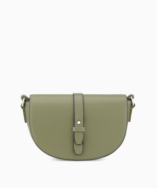 Torebka damska listonoszka crossbody z regulowanym paskiem zielona