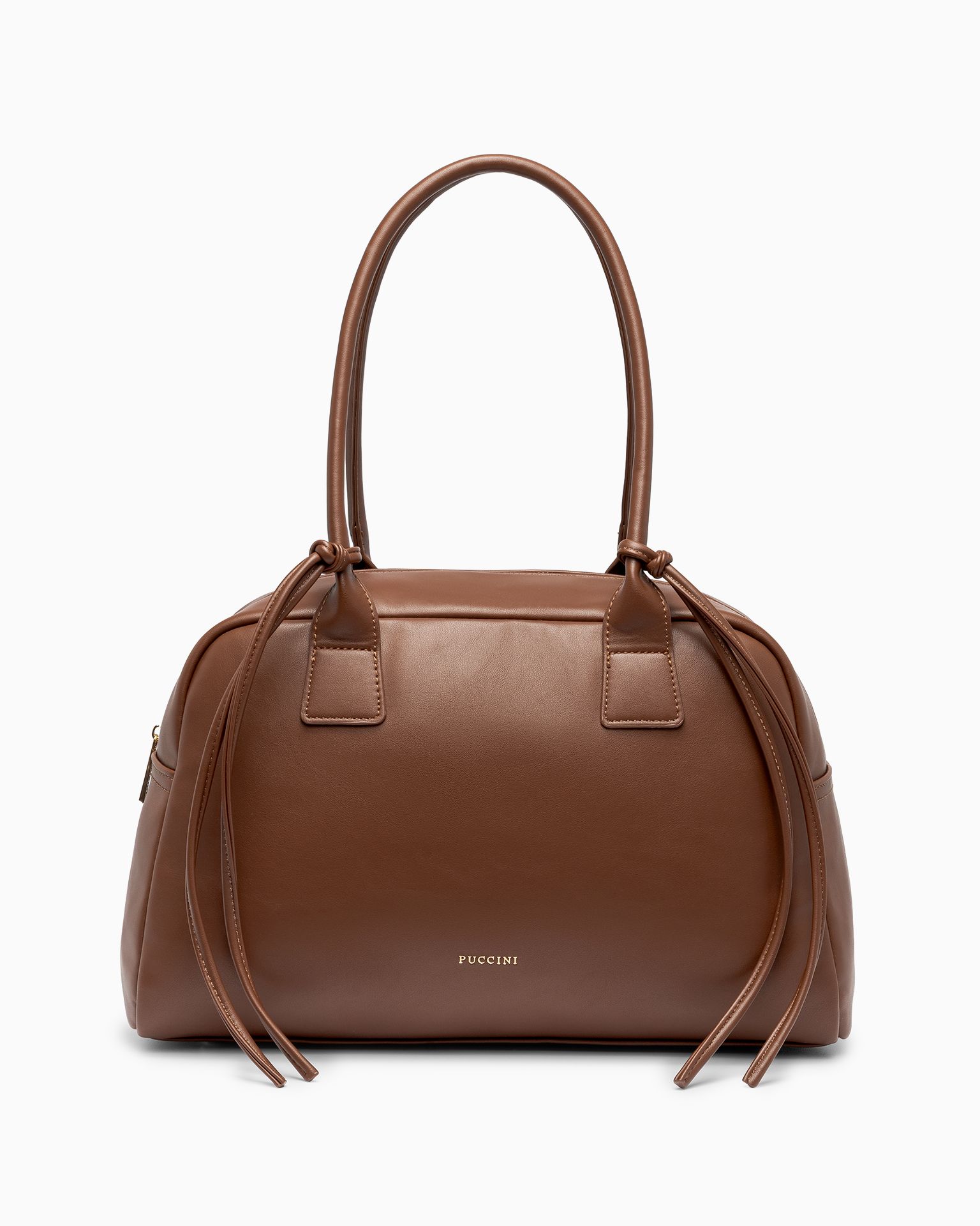 Torebka damska kuferek duża brązowa