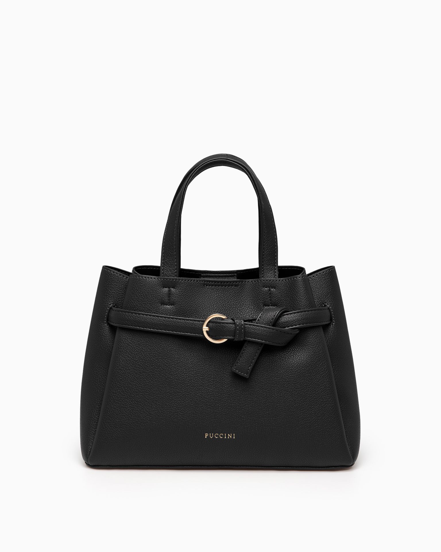 Torebka damska kuferek mała ze skóry ekologicznej czarna