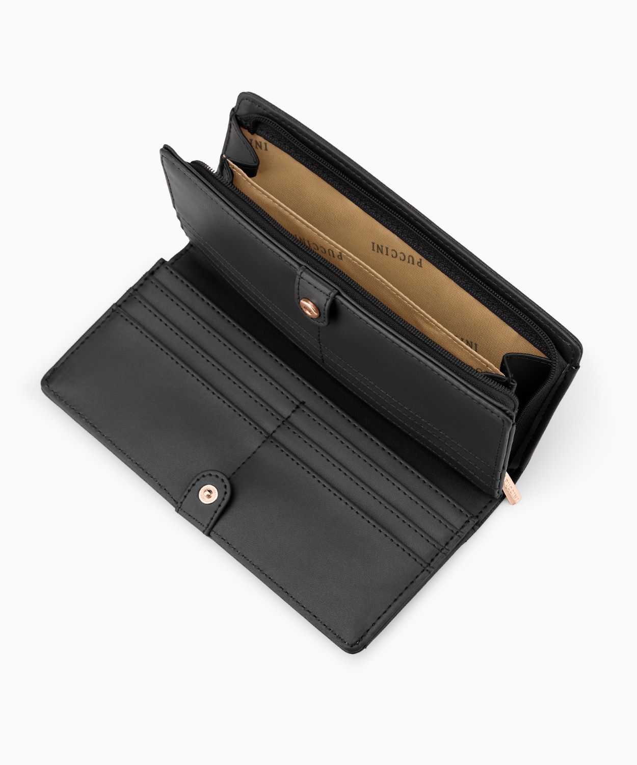 Portfel damski ze skóry ekologicznej czarny