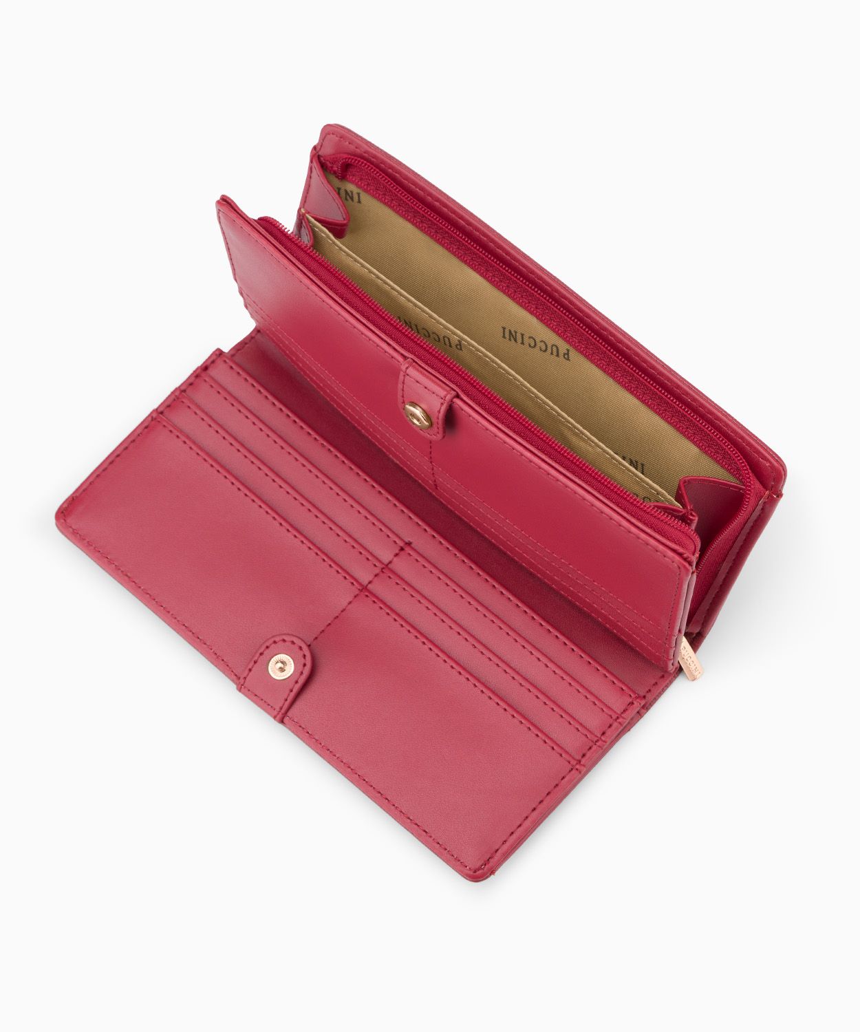 Portfel damski ze skóry ekologicznej czerwony 