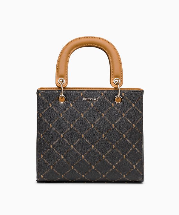 Torebka damska kuferek brązowa