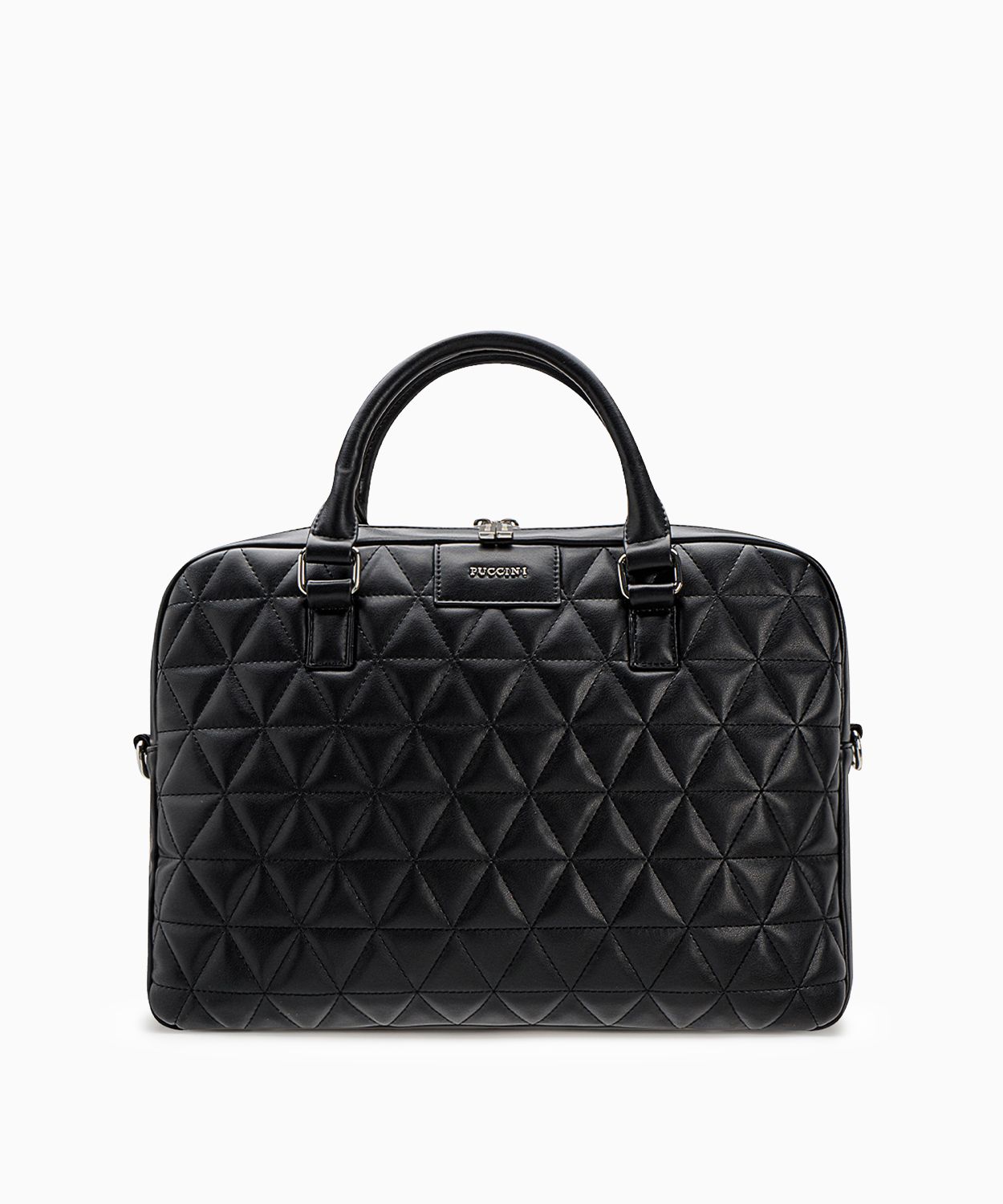 Damska torba na laptopa 15 cali z pikowaniem czarna