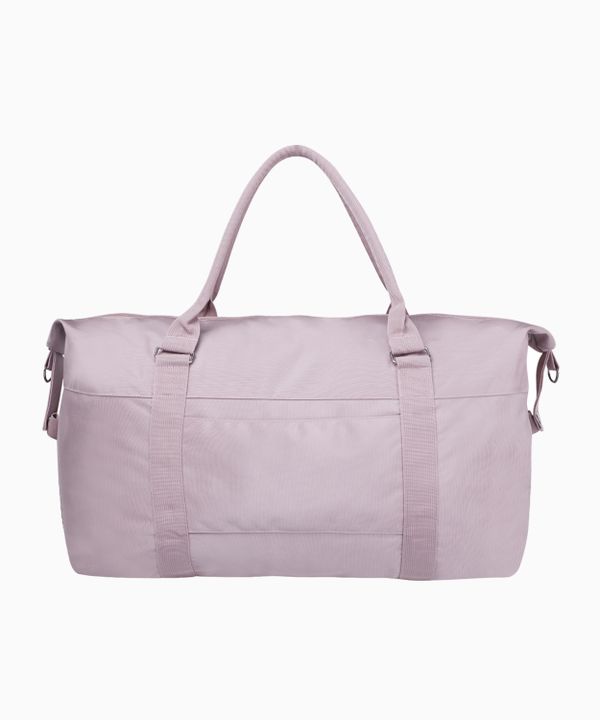 Różowa torba podróżna z regulowanym paskiem