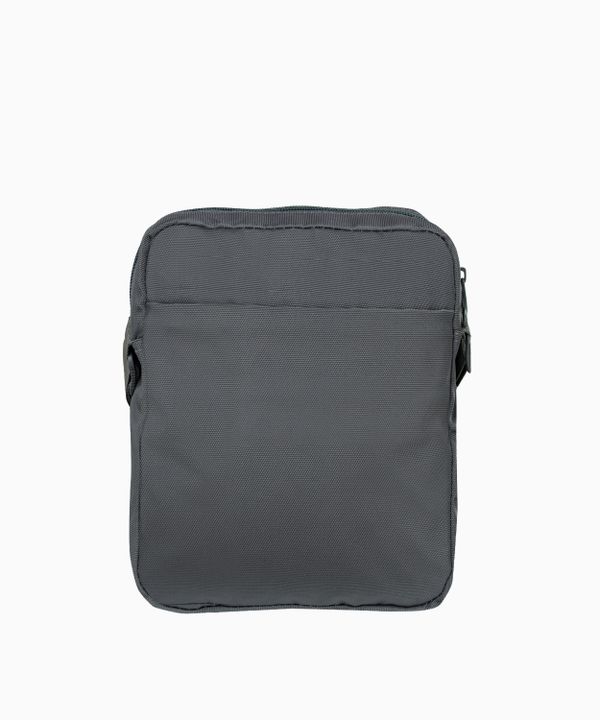 Zielona materiałowa torba męska typu listonoszka