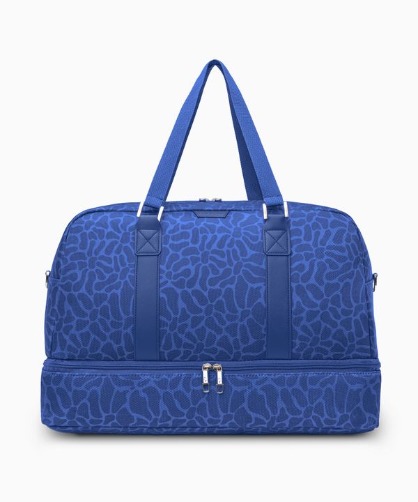 Duża Torba weekendowa Philadelphia Collection - print niebieski