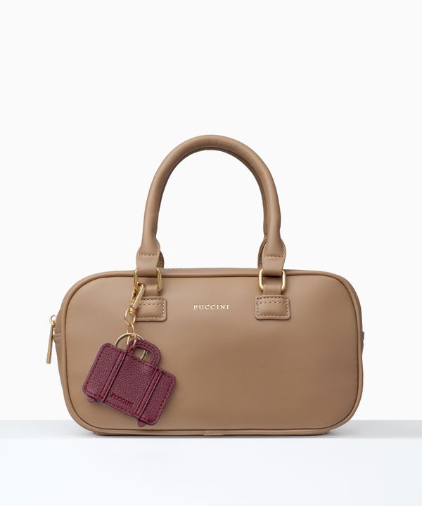 Charms do torebki walizka burgundowa