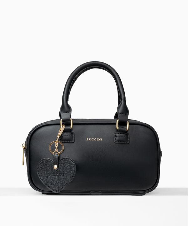 Charms do torebki serce czarne