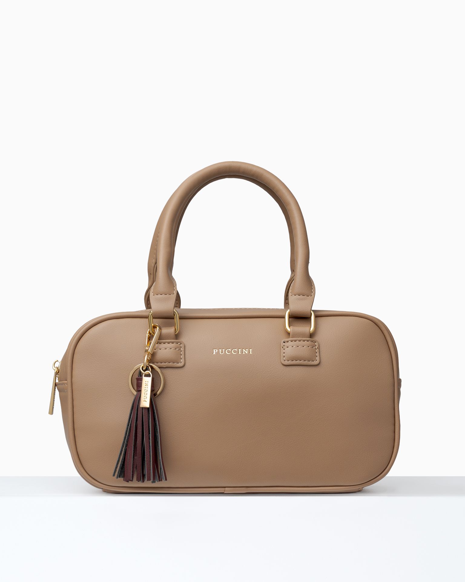 Charms do torebki chwost burgundowy