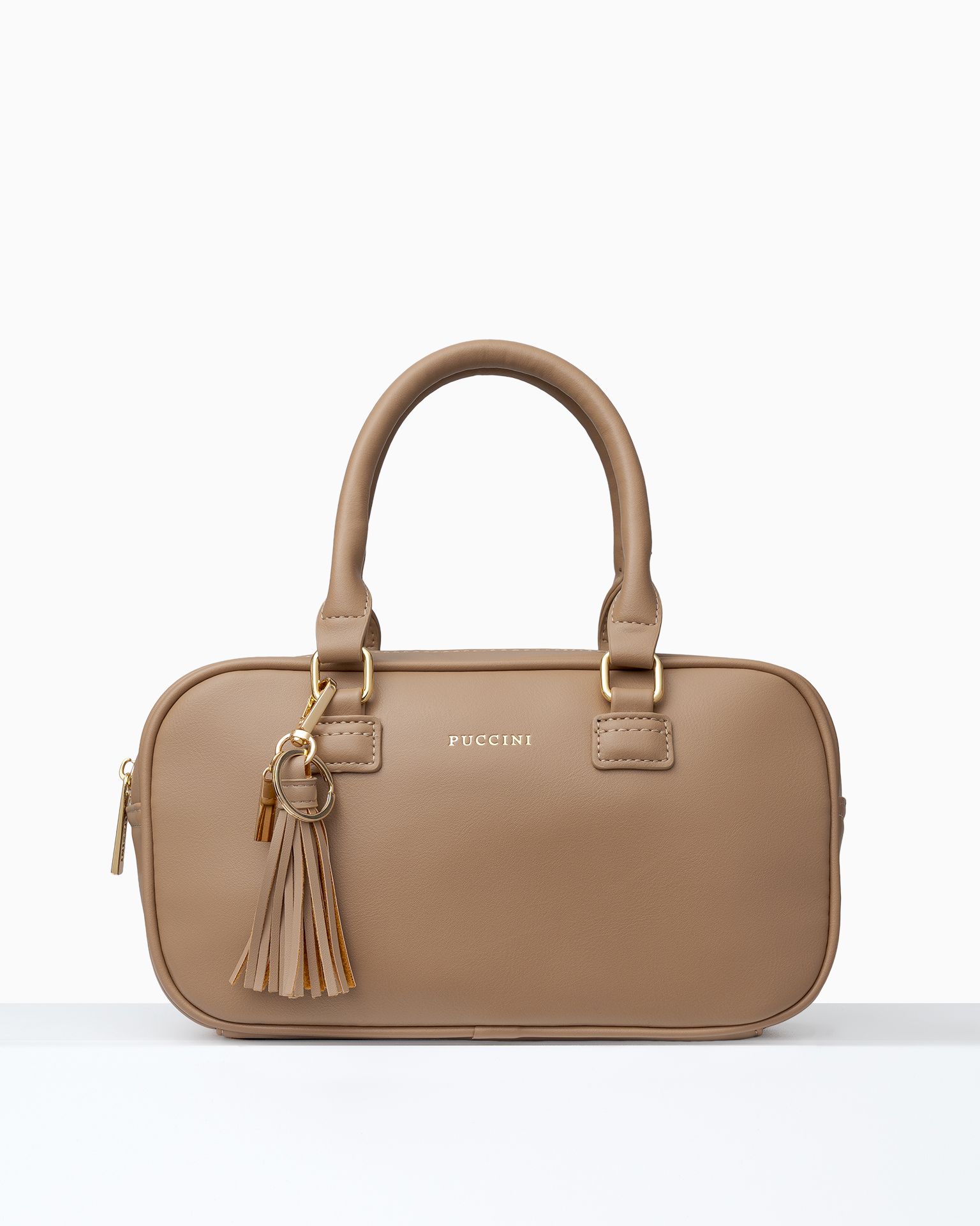 Charms do torebki chwost beżowy