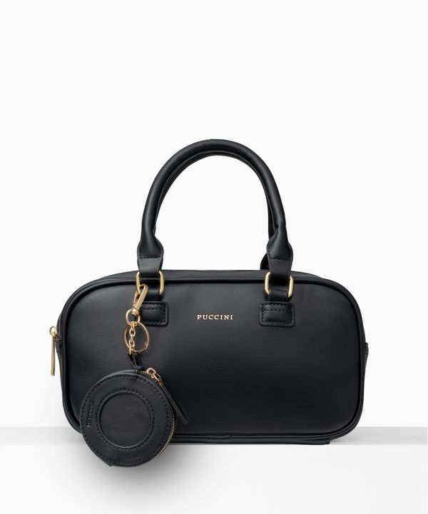 Charms do torebki saszetka na zamek czarna