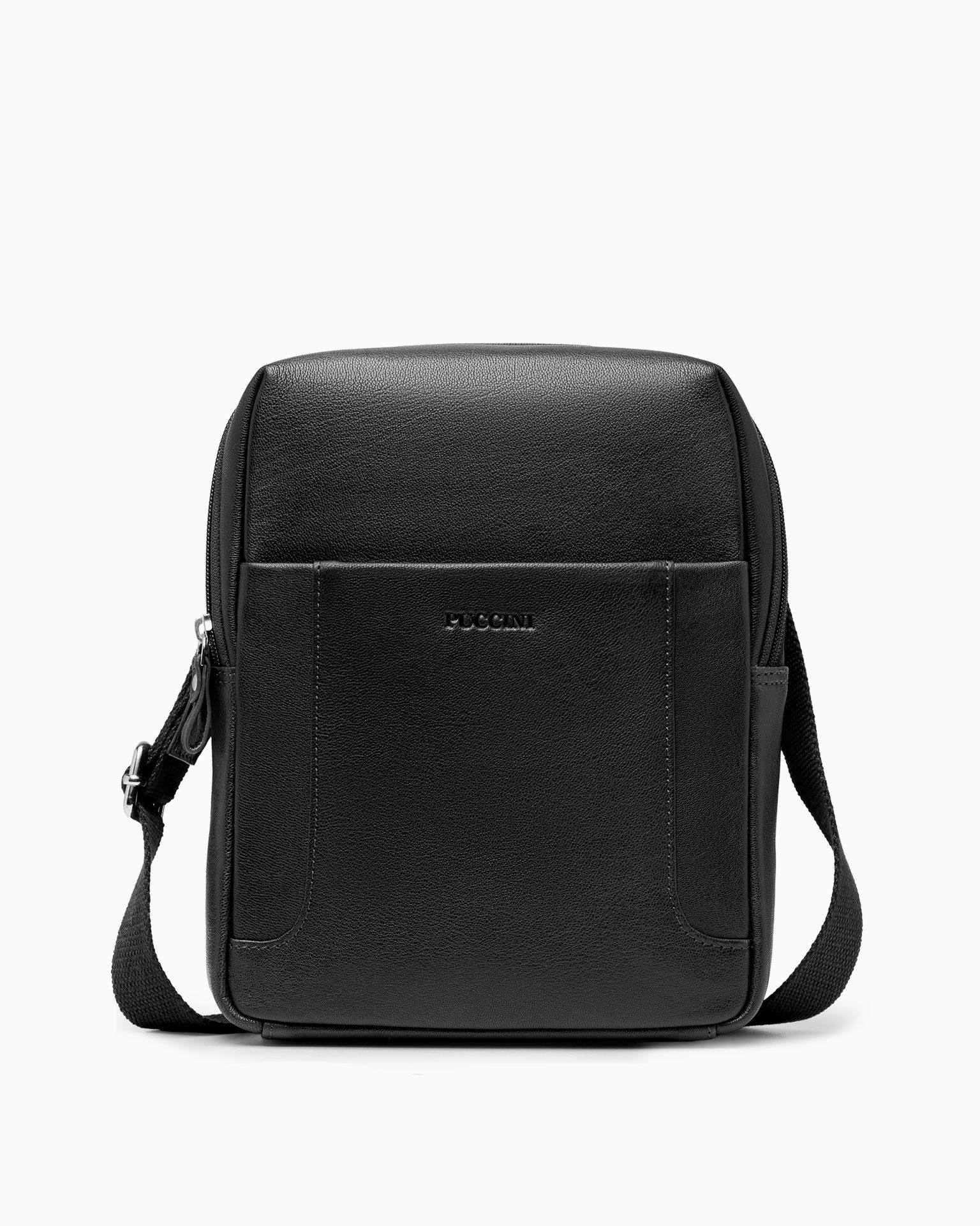 Torba męska duża ze skóry naturalnej czarna