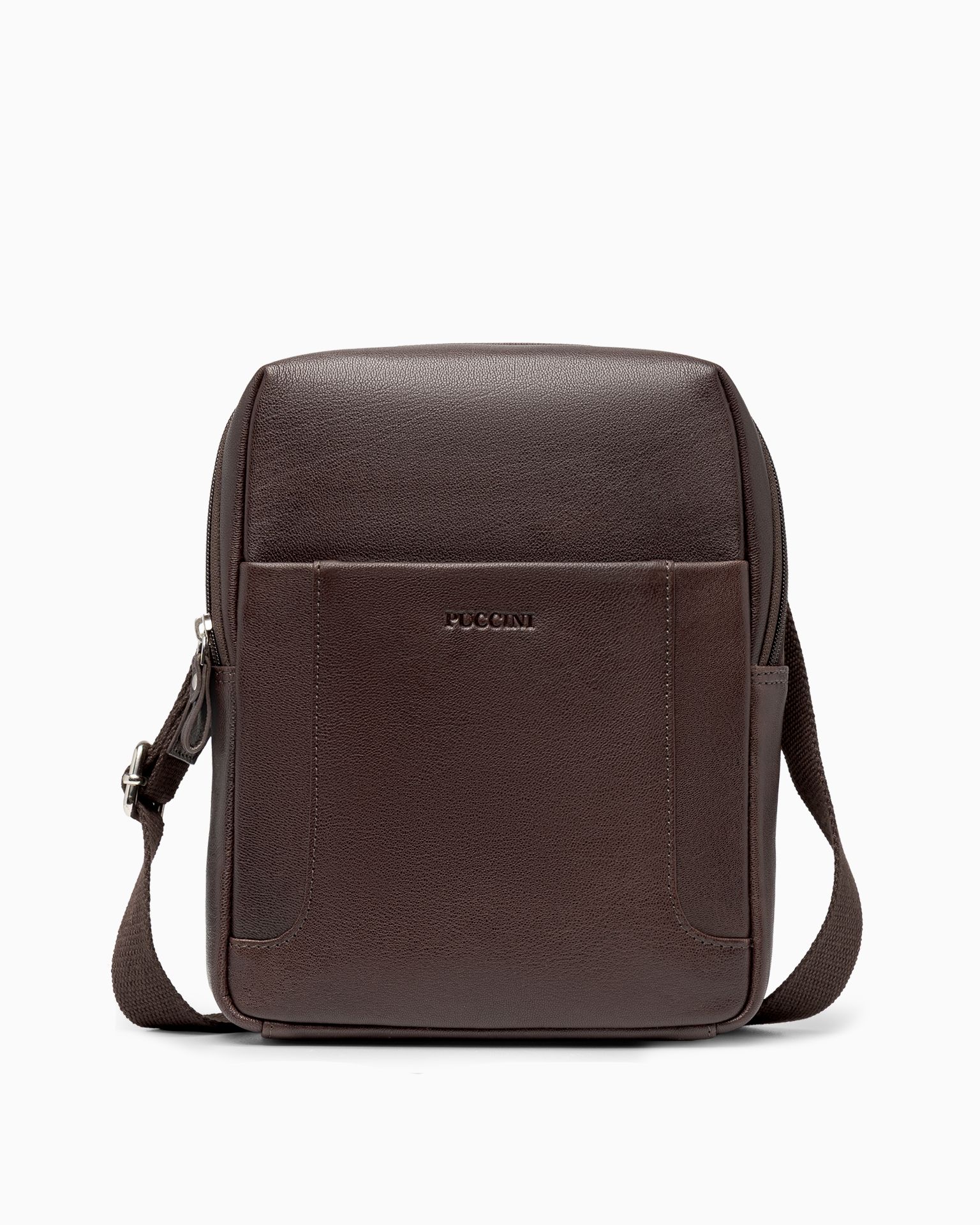 Torba męska duża ze skóry naturalnej brązowa